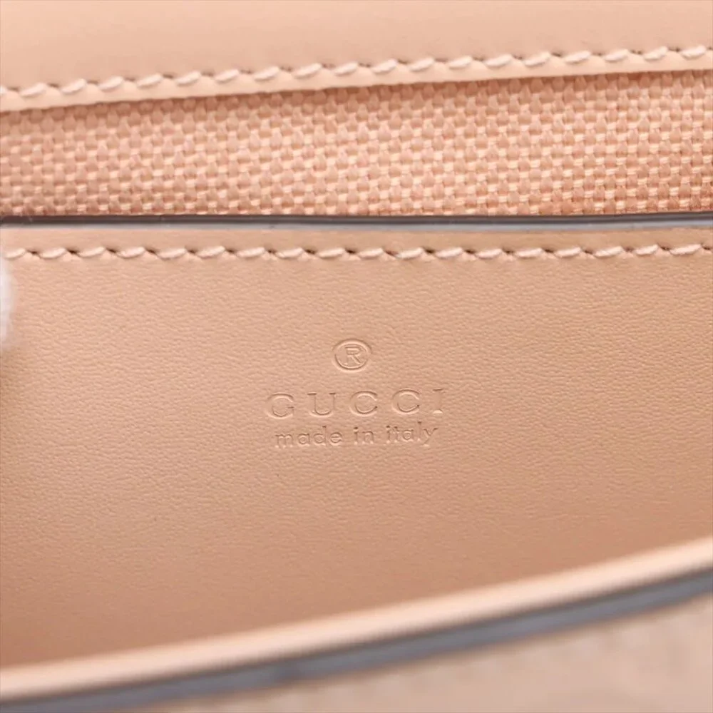 Sold Out ❌Gucci GG Super mini Leather Shoulder bag Beige 772794 - Picture 8 of 11